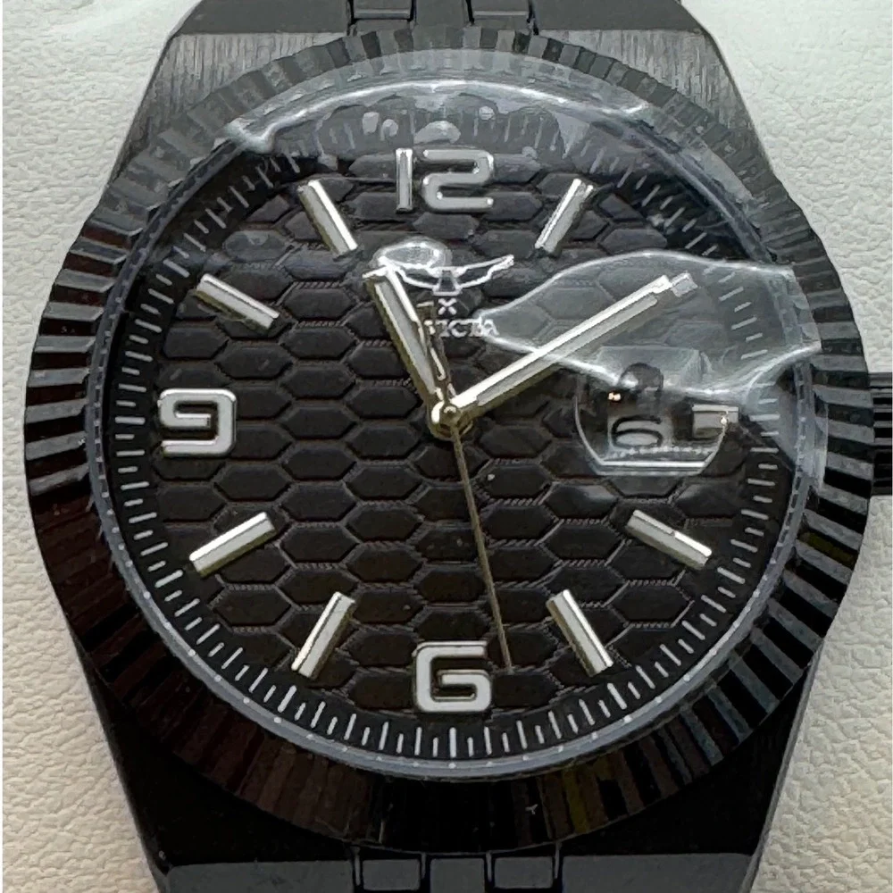Invicta Specialty I Mens Watch 70053 Black Stainless Steel 40mm Quartz New